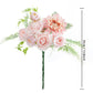 1 Set, Fake Flower Artificial Flowers Plants Bouquets Of Silk Roses Wedding