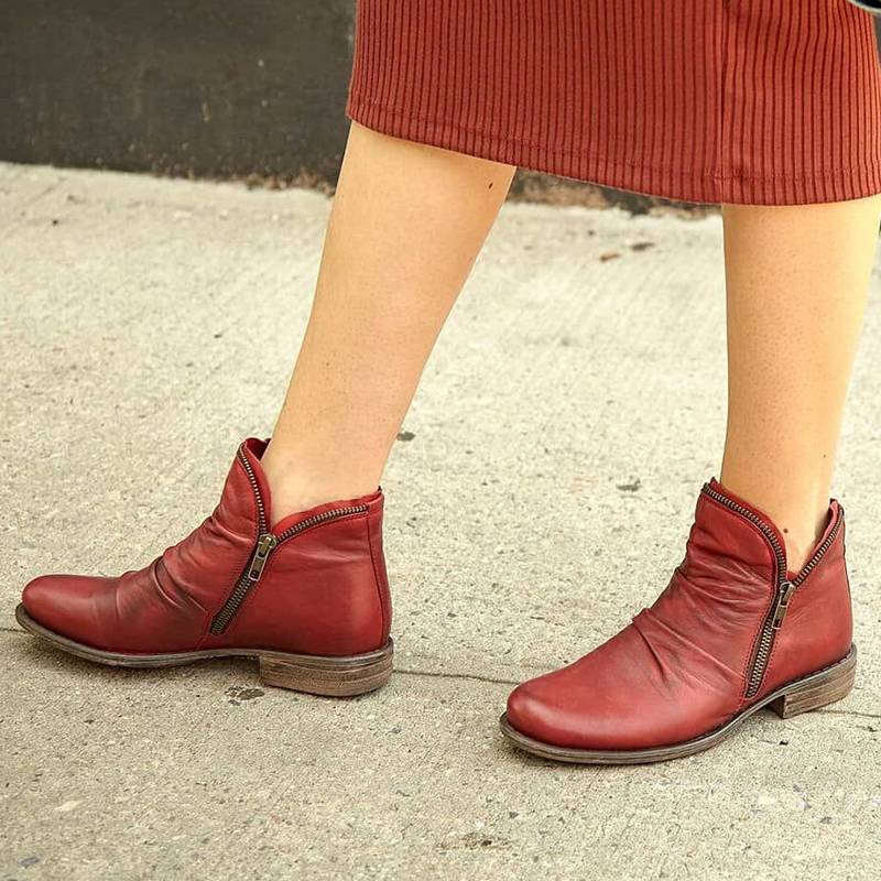 Women New Trendy Low Heel Boots