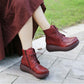 Retro Autumn Winter Wedge Heel Thick Retro Boots| Gift Shoes