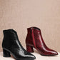 Snake Texture High-heeled Pointed Head Sexy Boots
