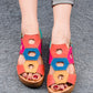 Summer Ethnic Colorful Leather Women's Sandals