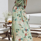 Elegant Floral Hollowed Out Halter Irregular Dresses