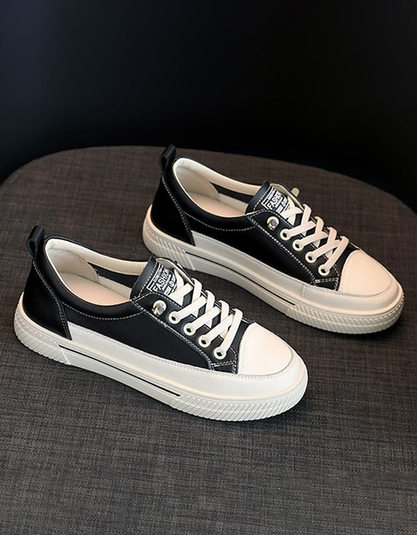 Women's Spring Casual Leather Sneakers