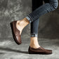 [Clearance]Handmade Soft Leather Slip-on Retro Flat Shoes 37