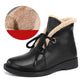 Smooth Leather Velvet Warm Comfortable Winter Boots