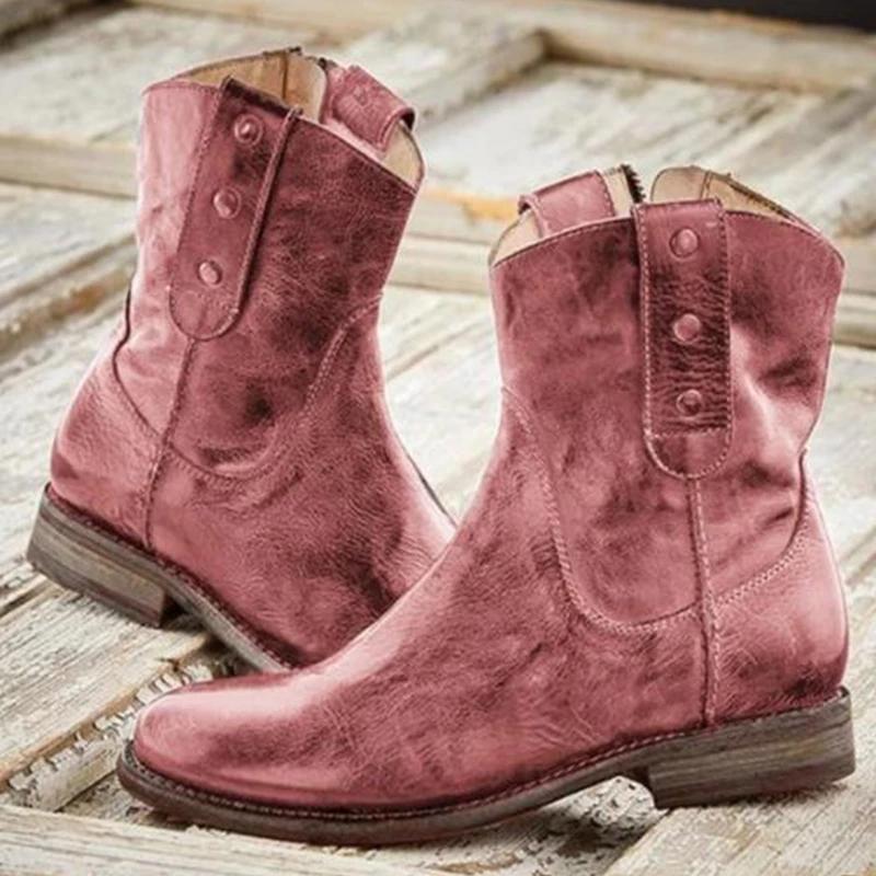 Women Casual Vintage Boots**