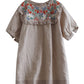 Summer Retro Embroidery Linen Shirt
