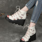 Summer Front Lace-up Fish-toe Wedge Sandals
