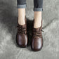 Retro Casual Leather Short Boots | Gift Shoes