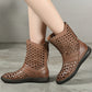Women's Retro Leather Breathable Sandals Boots
