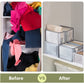 1pc Wardrobe Clothes Organizer, Clothes Organizer For Folded Clothes, Drawer Clothes Organizer, Visual Compartment Storage Box For Thin Jeans, Pants, T-shirts, Leggings