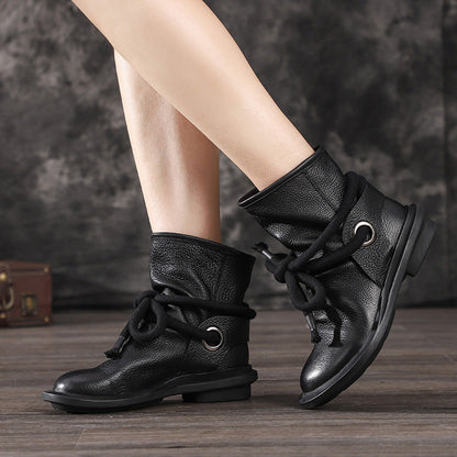 Retro Leather Comfortable Winter Boots | Gift Shoes