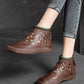 Retro Leather Women's Summer Ankle Boots