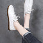 Spring Soft Leather Sneakers for Women