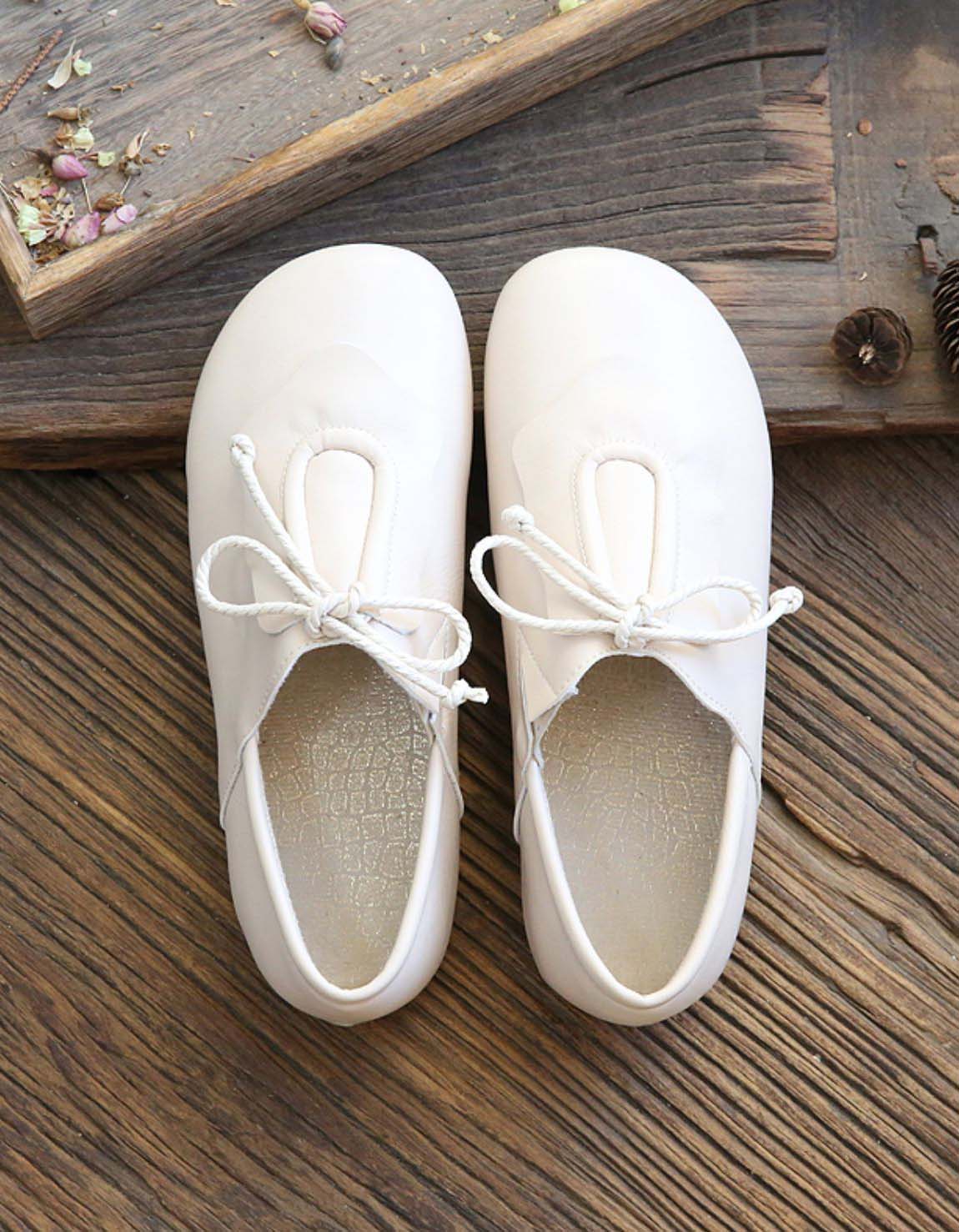 Spring Slip-on Comfortable Lace-up Flat Shoes