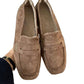 Square Head Fur Liner Suede British Loafers for Winter