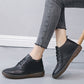 Retro Leather Soft Sole Sneakers Short Boots Women