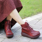 Retro Autumn Winter Wedge Heel Thick Retro Boots| Gift Shoes