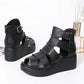 [Clearance]Women's New Retro Leather Ankle Strap Sandals 38