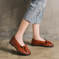 Spring Handmade Wrinkled Textured Retro Shoes | Gift Shoes