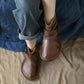 Retro Leather Comfortable Women's Short Boots