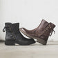 Real Leather Handmade Back Lace up Martin Boots