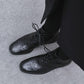 [Clearance]Vintage British Style Lace Up Brogue Oxford Boots 39