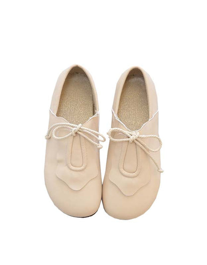 Spring Slip-on Comfortable Lace-up Flat Shoes