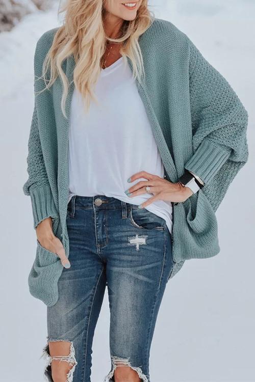 Cassie Batwing Sleeves Sweater Cardigans 💖