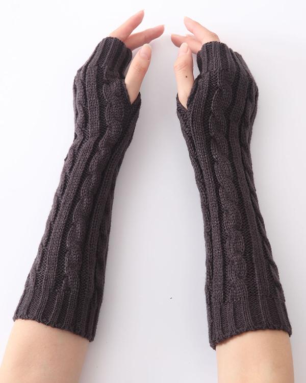Casual Knitted Women All Season Gloves - Veooy
