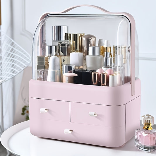 1pc Makeup Cosmetic Organizer Storage Drawers Display Boxes Case With 3 Drawers