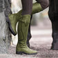 Women Pu Leather Low Heel Daily Boots *