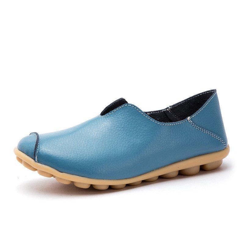 Women Casual Loafers PU Slip On Shoes - veooy