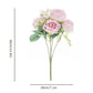 1pc Retro Silk Roses Bouquet For Home Decoration Accessories, Fake Floral, Artificial Flowers Stem, Wedding Decor