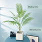 (2 PCS) 125cm 13Heads Large Artificial Palm Tree Tropical Plants Fake