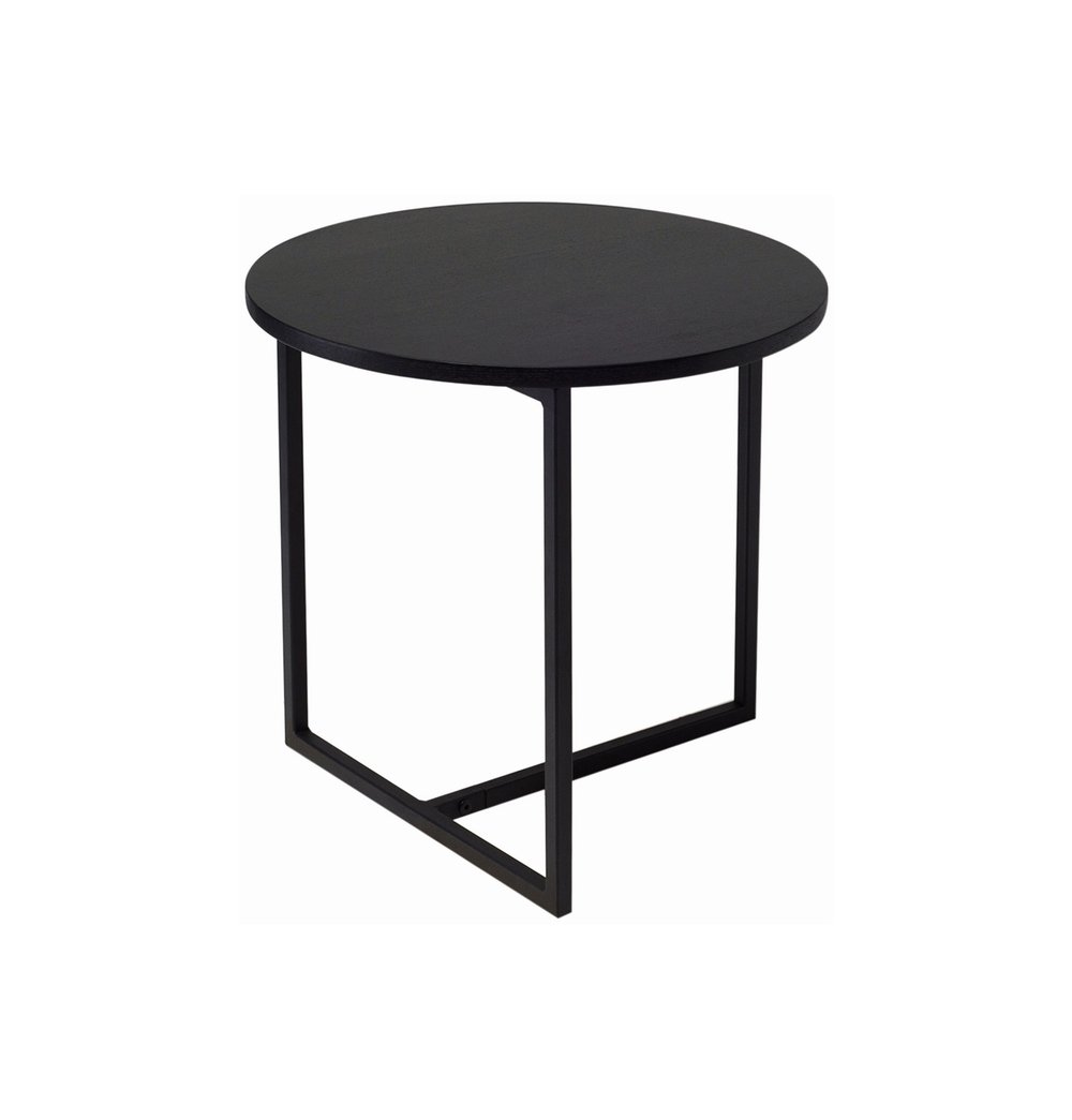 Turner - Black Round Side Table