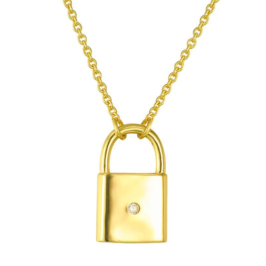 Locked in Love Necklace (gold)