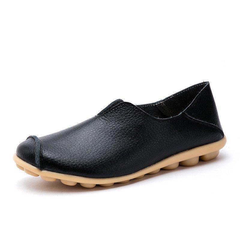 Women Casual Loafers PU Slip On Shoes - veooy