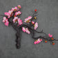 1pcs Artificial Flower, Silk Peach Blossom Branch, Home Christmas Decoration Plum Blossom Wedding Arrangement Accessories