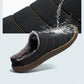 Men Winter Cotton-padded Water-resistant Faux Fur Warm Flat Shoes - veooy