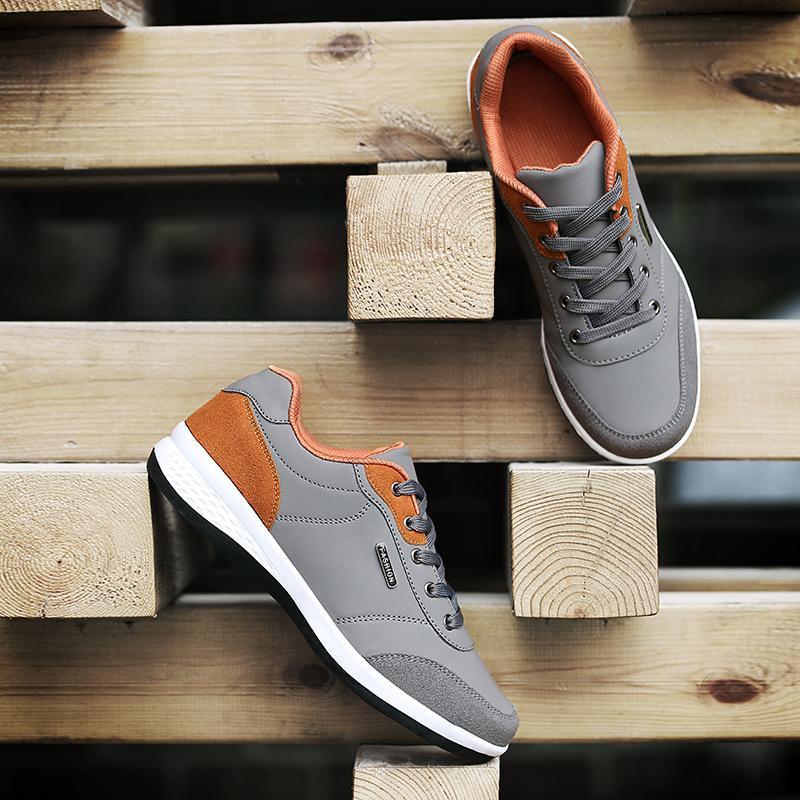 Men Work Suede Leather Sneakers - veooy
