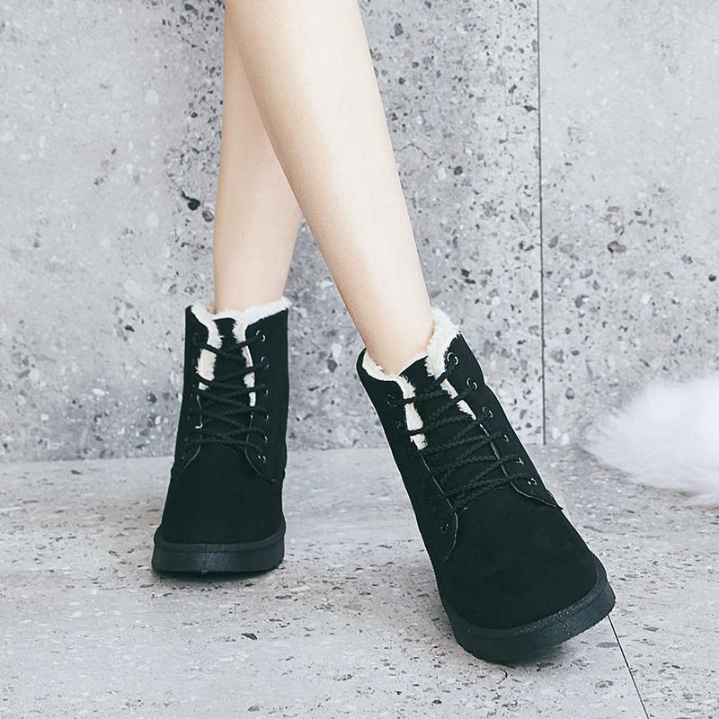 Women Thickened Plus Velvet Comfortable Wearable Short Boots - veooy