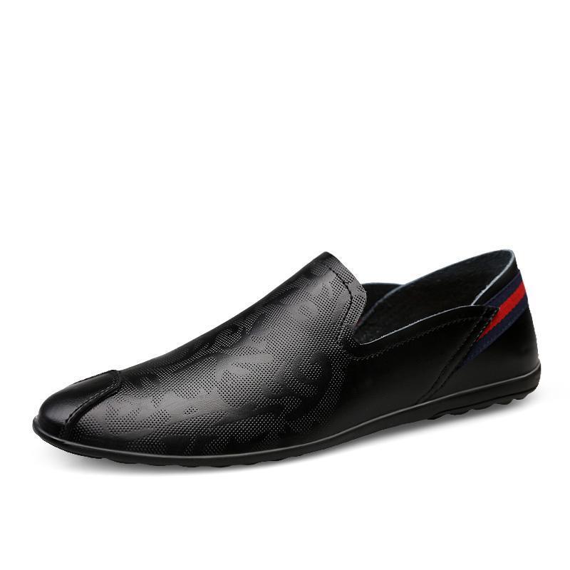 Men Casual Leather Boat Loafers - veooy