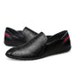 Men Casual Leather Boat Loafers - veooy