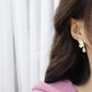 Fashion Simple Style Butterfly Metal Diamond Artificial Gemstones Ear Studs