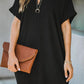 Fashion Casual Solid Hollowed Out V Neck A Line Dresses