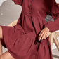 Casual Elegant Solid Buckle Flounce V Neck A Line Dresses - Veooy