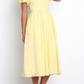 Fashion Solid Split Joint Square Collar Cake Skirt Dresses(3 colors)