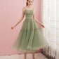 Cute Green Tulle Short Prom Dress Simple Tulle Homecoming Dress - Veooy