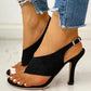 *Women Thin Heeled Sandals - Veooy